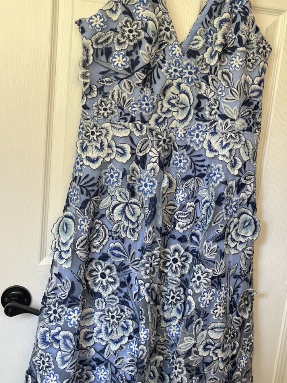 Dress the Population Blue Floral Dress XL - Picture 2 of 9